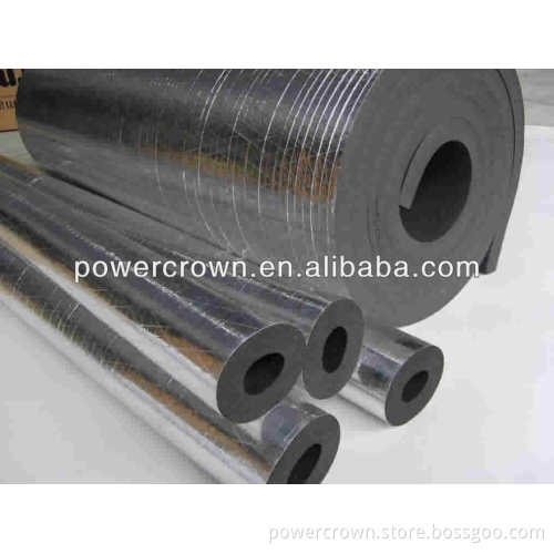 foil faced natural foam rubber roll material rubber foam roll with aluminium foil facing